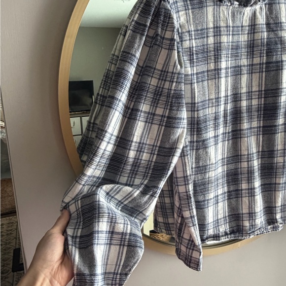 Universal Thread Plaid Ruffle Blouse - Picture 2 of 3